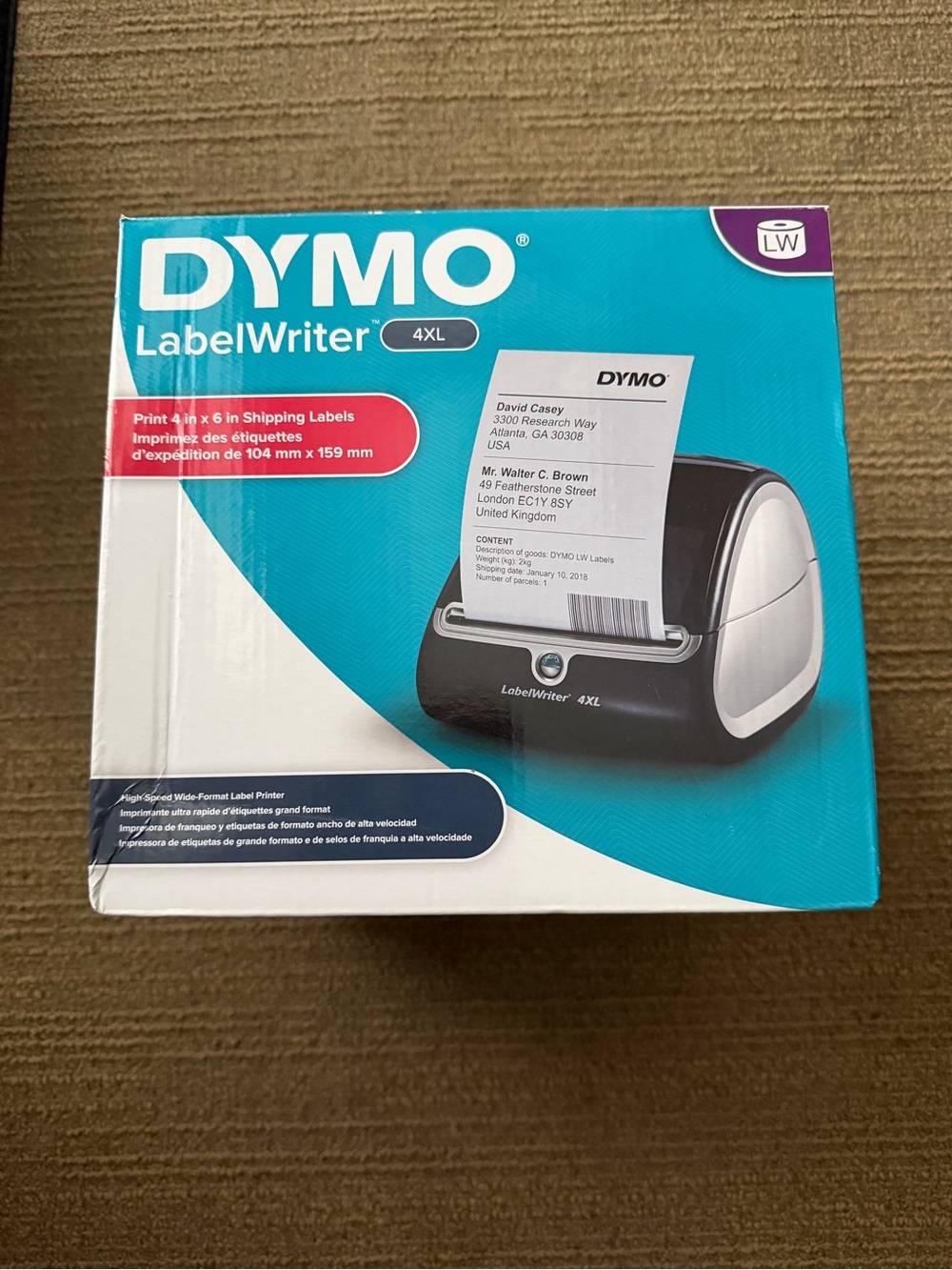 DYMO LabelWriter 4XL Thermal Label Printer - Black/White